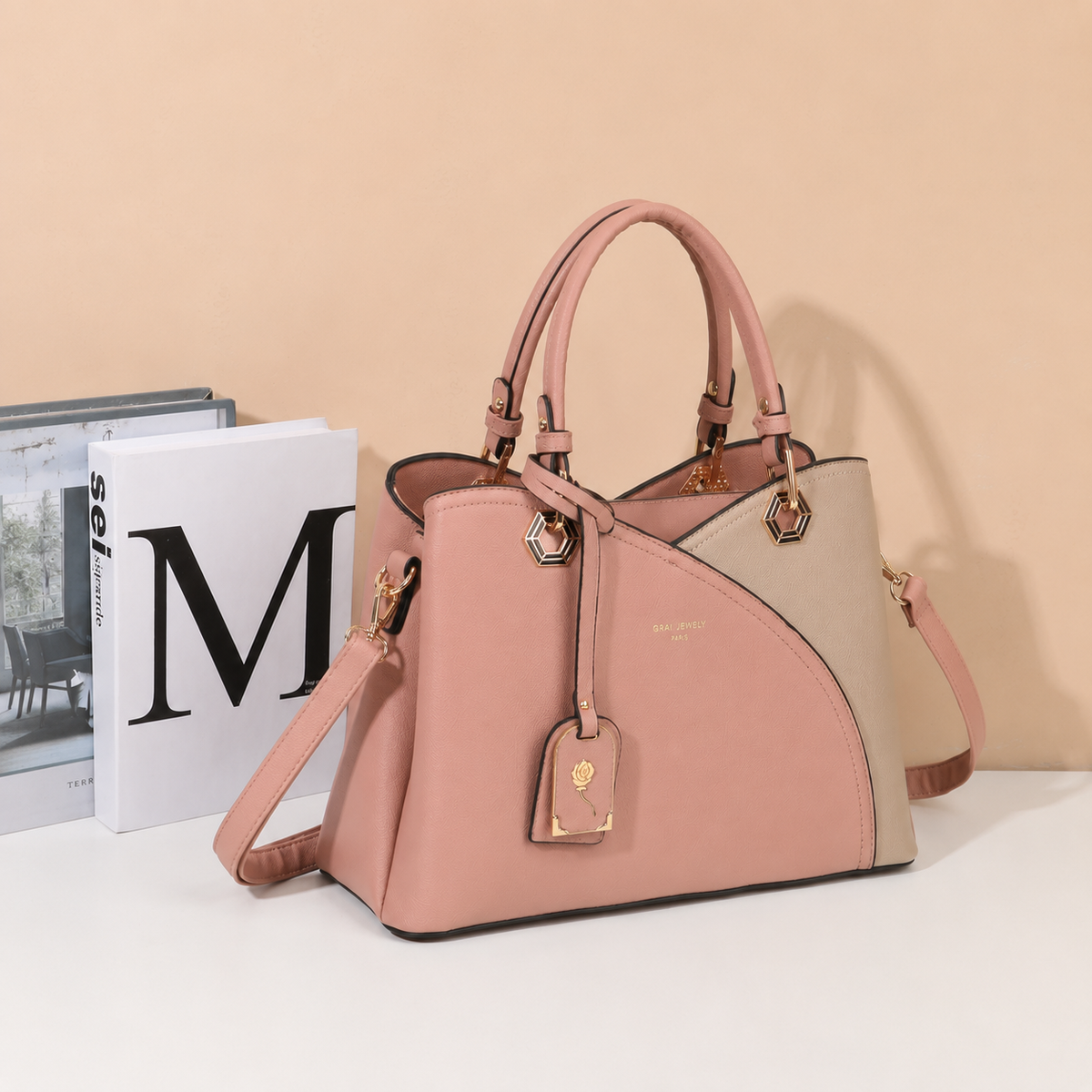 Harmonie Trio - Sac à main – Rose foncé