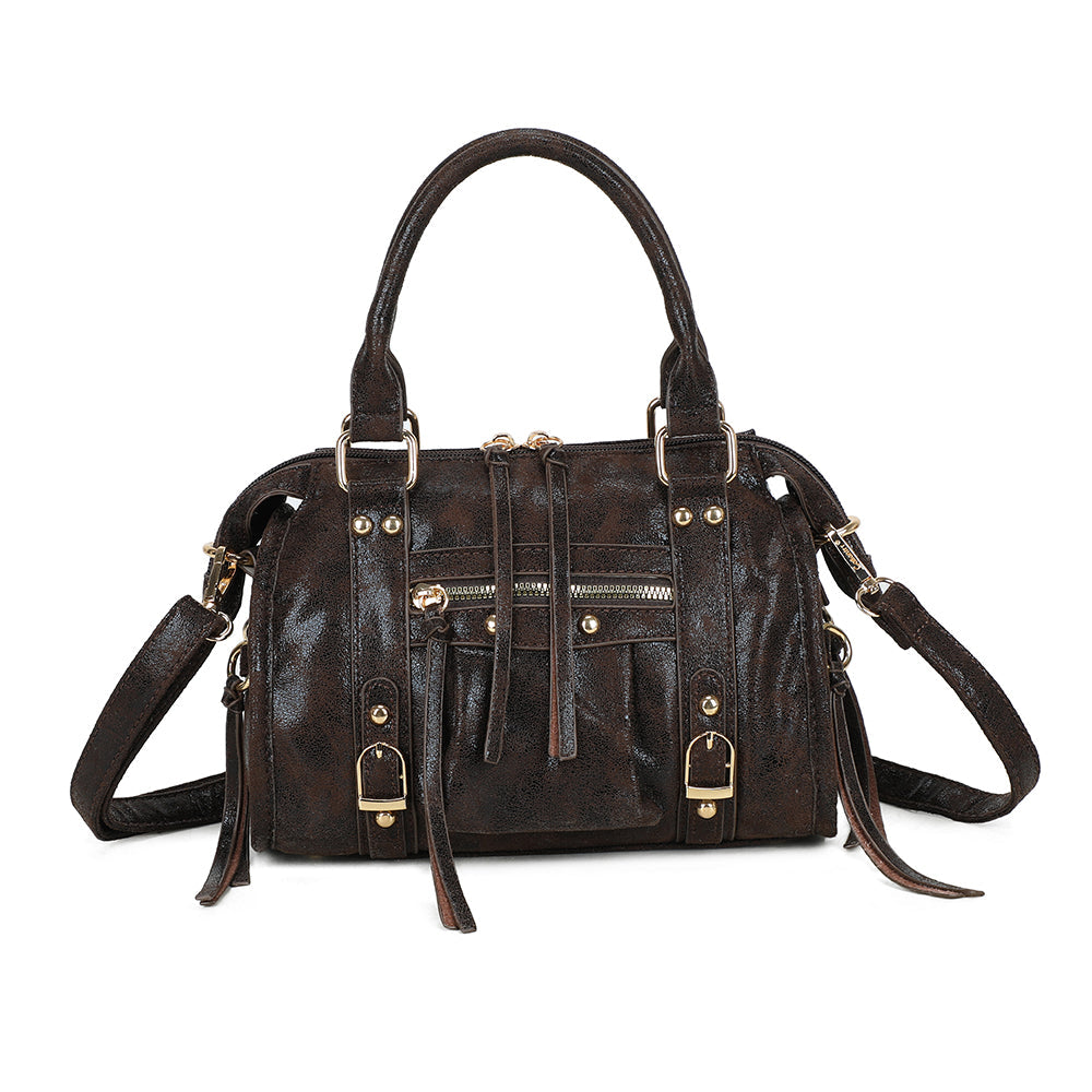 La Skyla Velvet - Sac à main – Coffee