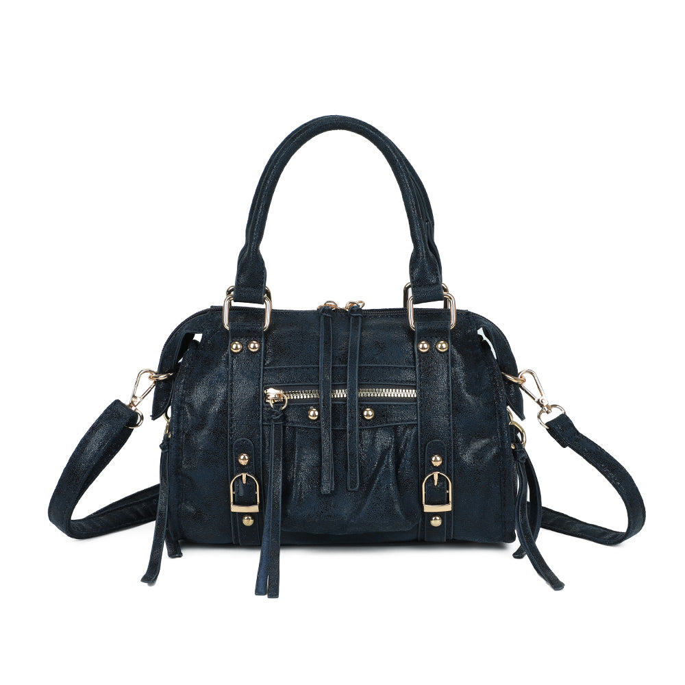 La Skyla Velvet - Sac à main – Bleu Foncé