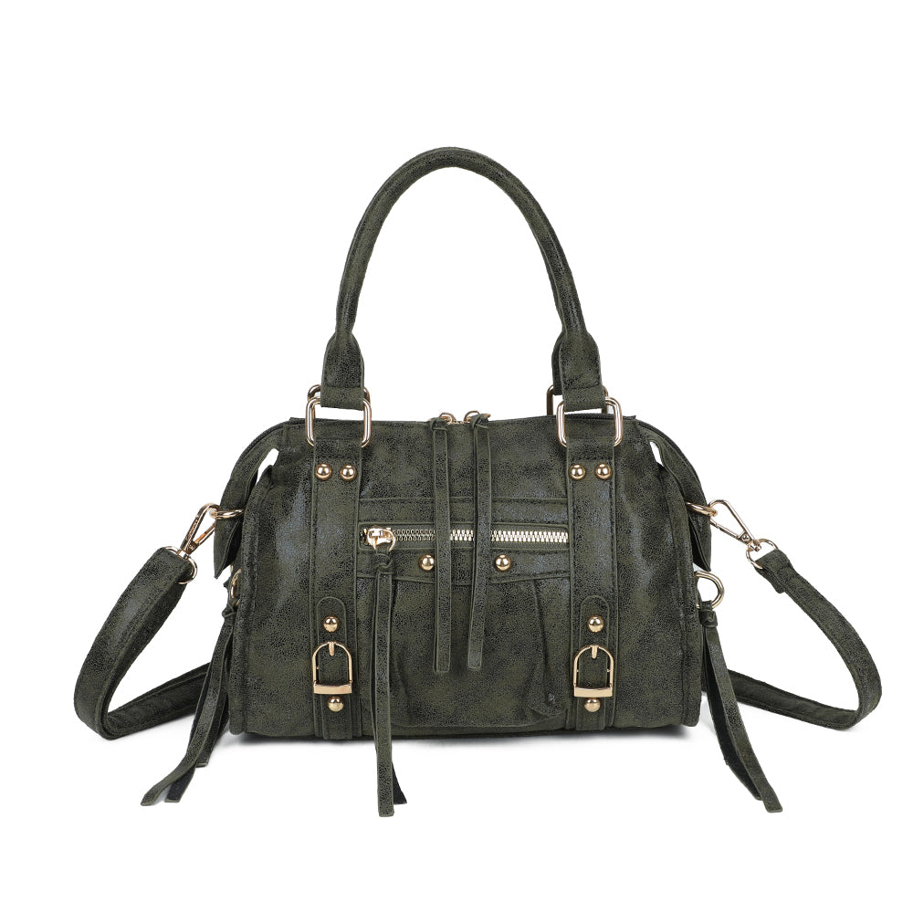 La Skyla Velvet - Sac à main – Vert Foncé